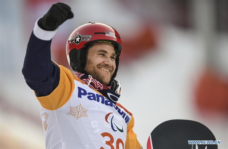 (SP)OLY-PARALYMPIC-SOUTH KOREA-PYEONGCHANG-SNOWBOARD-MEN'S CROSS-FINALS