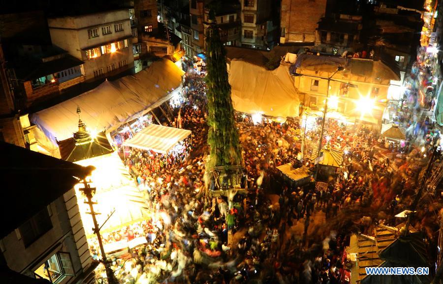 NEPAL-KATHMANDU-SETO MACHHENDRANATH CHARIOT FESTIVAL