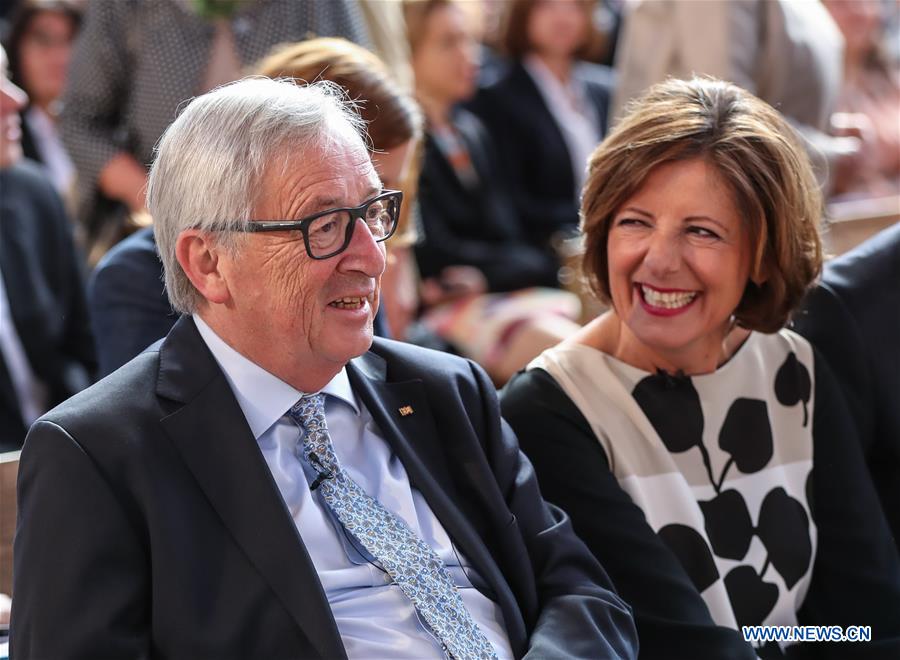 GERMANY-TRIER-KARL MARX EXHIBITIONS-JUNCKER