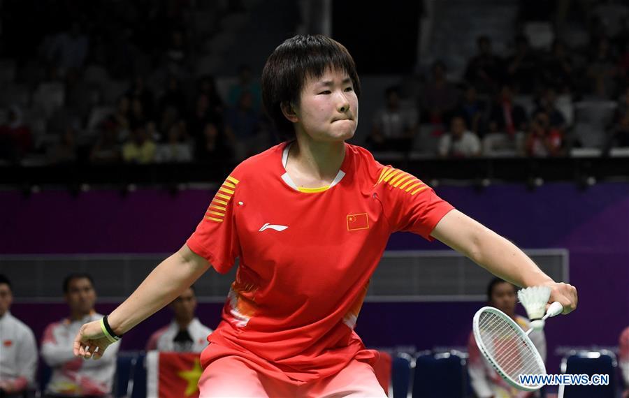 (SP)INDONESIA-JAKARTA-ASIAN GAMES-BADMINTON-WOMEN'S TEAM FINAL