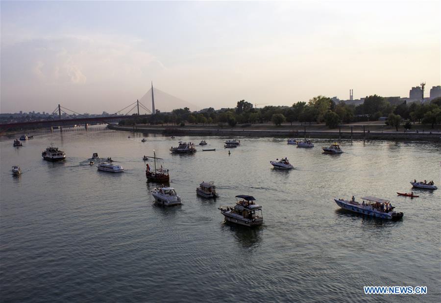 SERBIA-BELGRADE-TOURISM-BOAT CARNIVAL