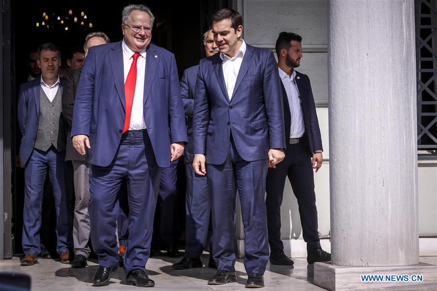 GREECE-ATHENS-PM-ALEXIS TSIPRAS-FOREIGN MINISTER-SWEARING IN