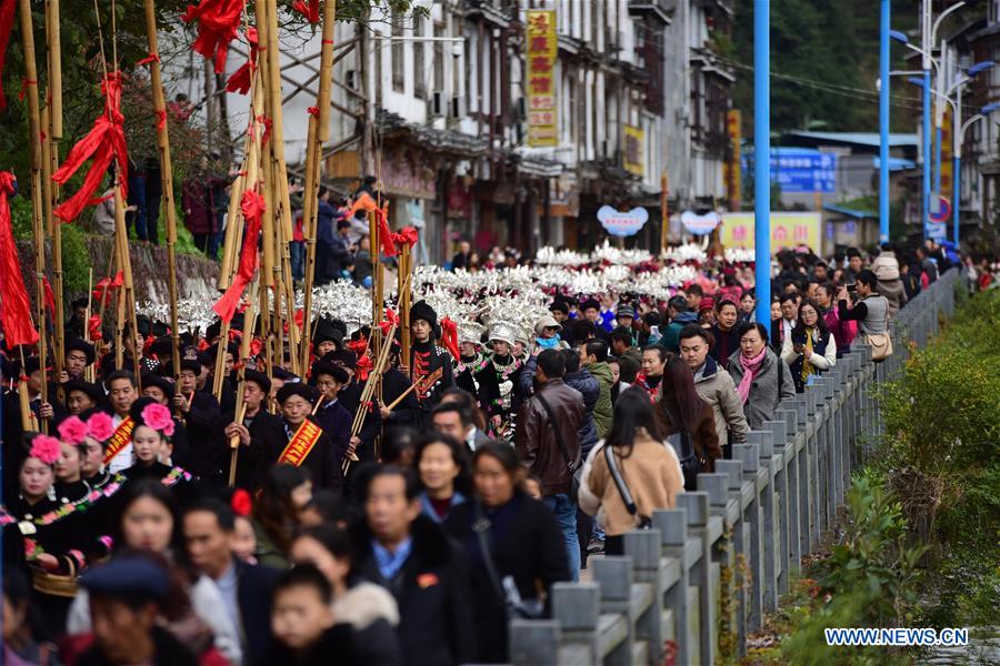 #CHINA-GUIZHOU-MIAO ETHNIC GROUP-NEW YEAR-CELEBRATION (CN)
