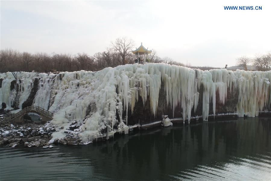 CHINA-HEILONGJIANG-FROZEN WATERFALL (CN)