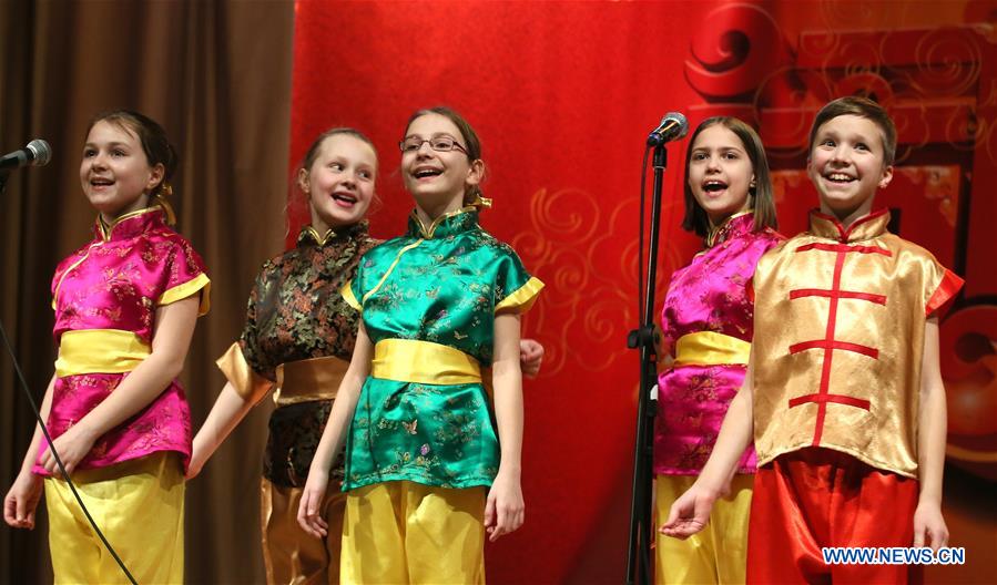 BELARUS-MINSK-CHINESE LANTERN FESTIVAL-STUDENTS' PERFORMANCES