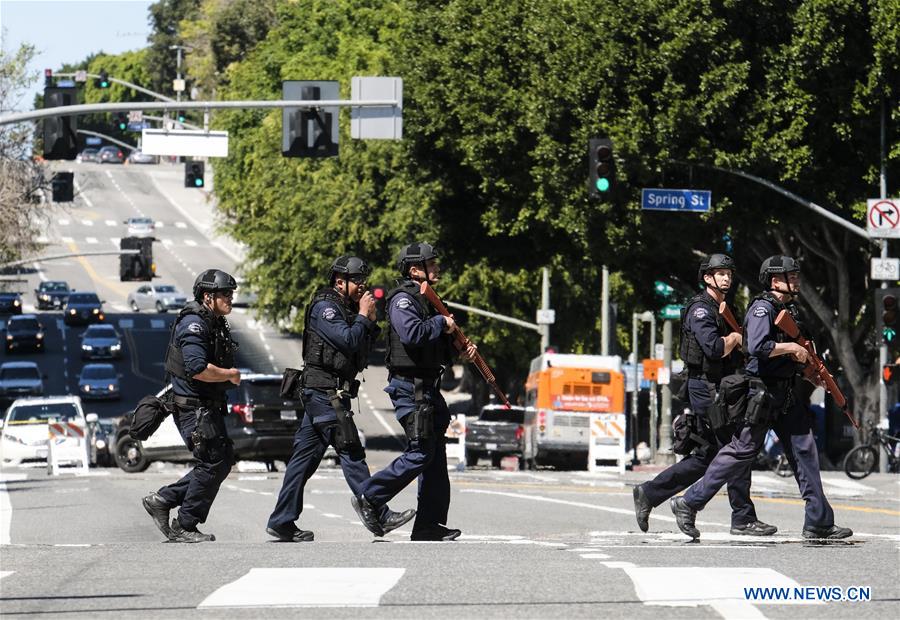 U.S.-LOS ANGELES-POLICEMEN-TRAINING