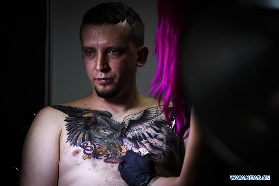 POLAND-WARSAW-TATTOO