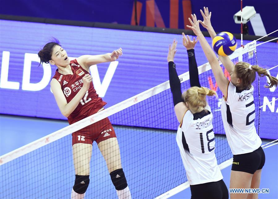 (SP)CHINA-NINGBO-VOLLEYBALL-FIVB NATIONS LEAGUE-CHN VS GER (CN)