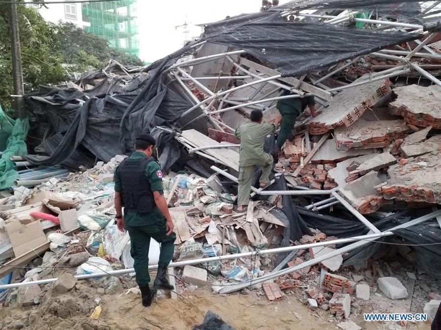 CAMBODIA-PREAH SIHANOUK-BUILDING-COLLAPSED