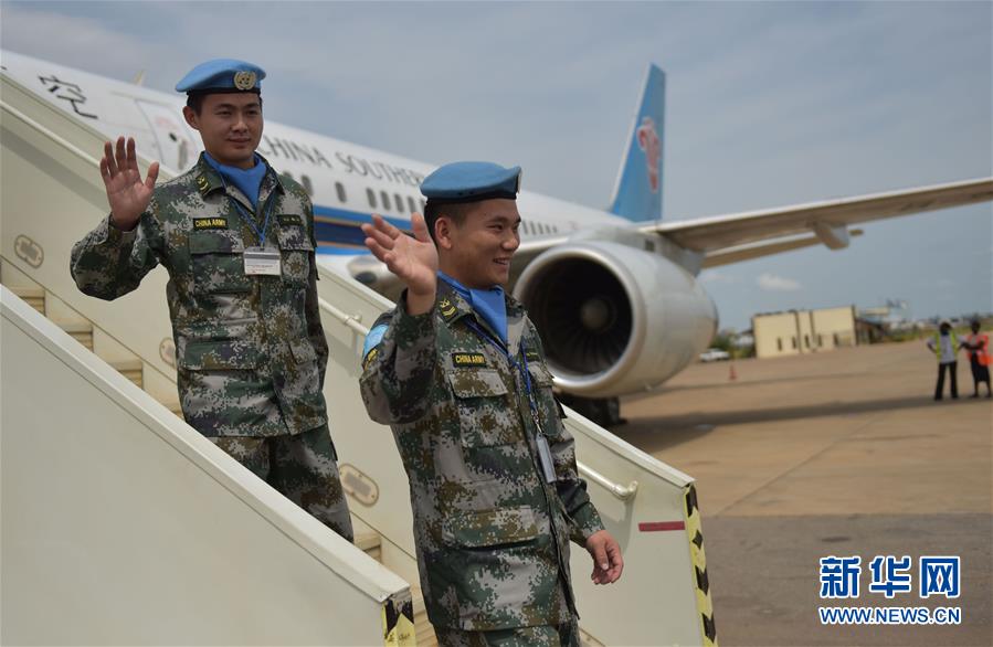 （國際）（2）中國駐南蘇丹維和步兵營受傷戰(zhàn)士姚道祥、吳樂重返戰(zhàn)位