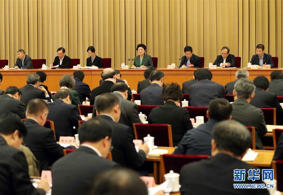 12月9日，中共中央政治局委員、國務院副總理劉延東在北京出席教育部直屬高校工作咨詢委員會第26次全體會議并講話。 新華社記者劉衛兵攝