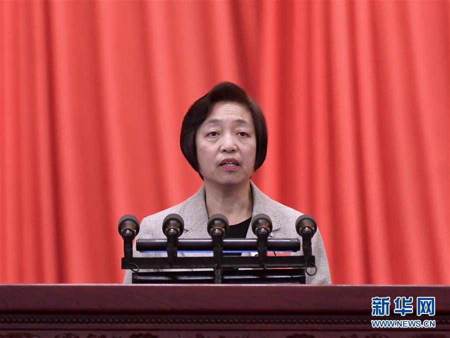 （兩會&middot;政協開幕&middot;XHDW）蘇輝代表政協第十三屆全國委員會常務委員會作提案工作情況的報告