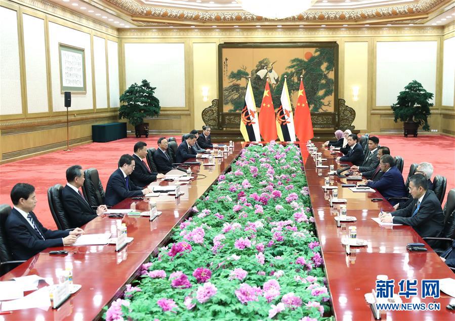 (XHDW)習(xí)近平會(huì)見(jiàn)文萊蘇丹哈桑納爾