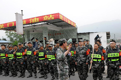 災區見聞：民兵救援隊