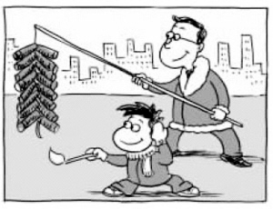 春節(jié)若遇霧霾，煙花怎么放？