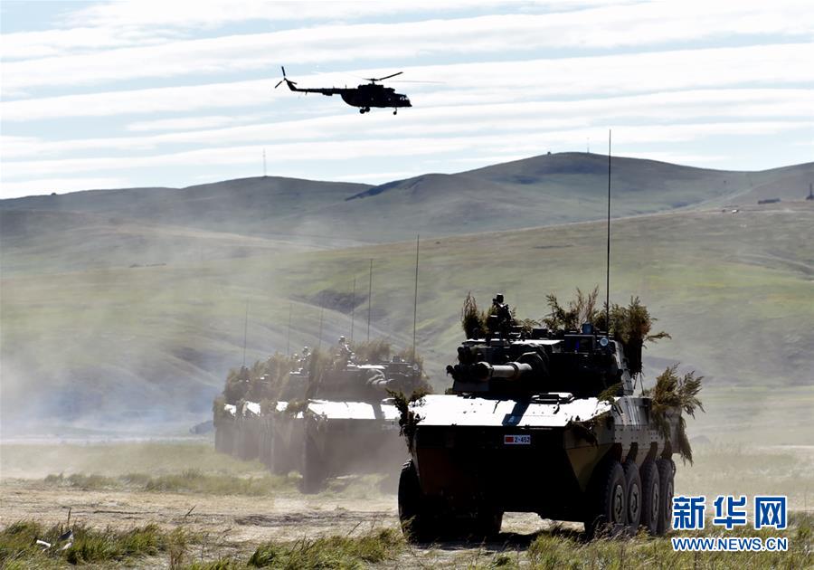 (國際·圖文互動)(5)“東方-2018”戰(zhàn)略演習(xí)中俄聯(lián)合戰(zhàn)役演練正式開始