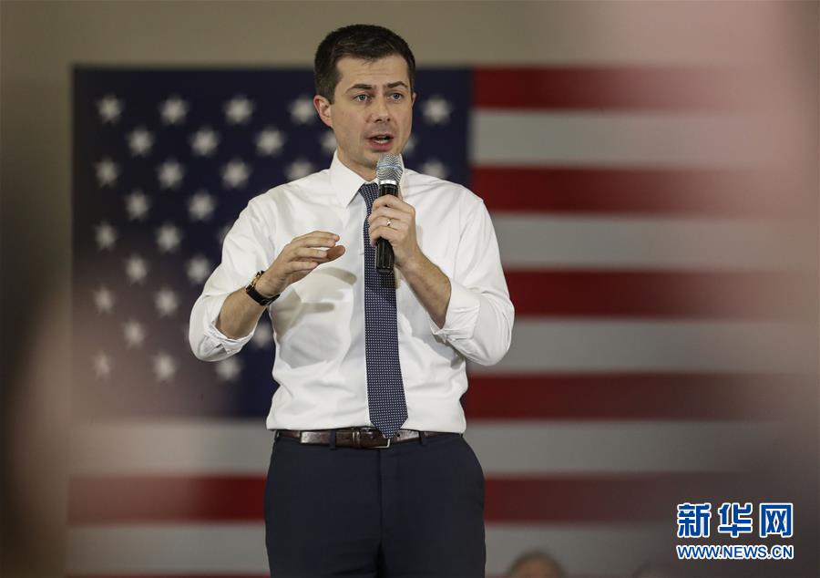 (國際)(1)布蒂吉格和桑德斯在美國總統選舉民主黨首場預選中領先