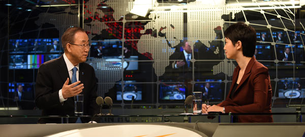 潘基文接受新華通訊社專(zhuān)訪(fǎng)