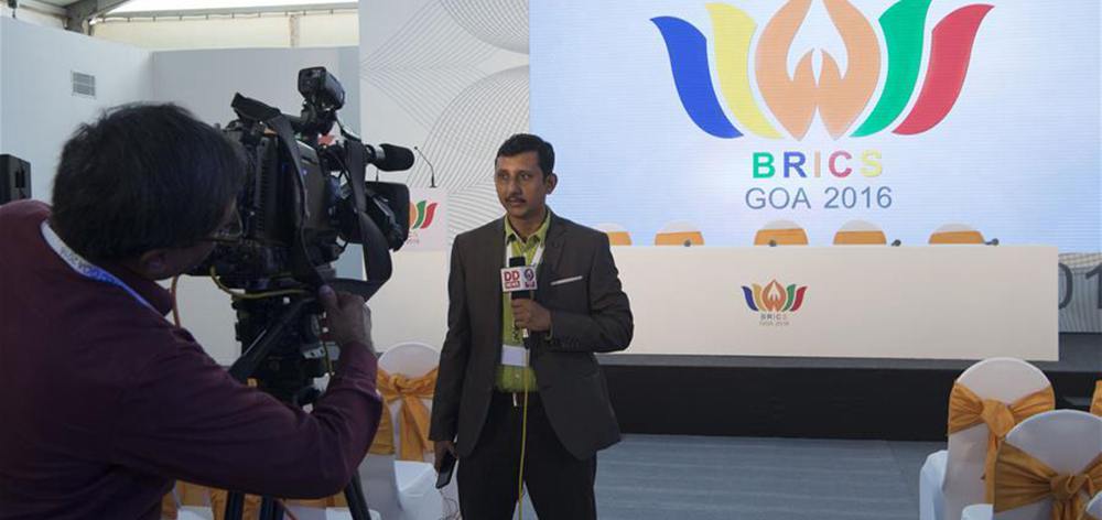 印度果阿迎接金磚國家領(lǐng)導(dǎo)人第八次會(huì)晤